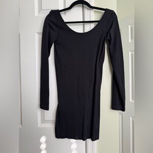 Elegant Black Long Sleeve Dress